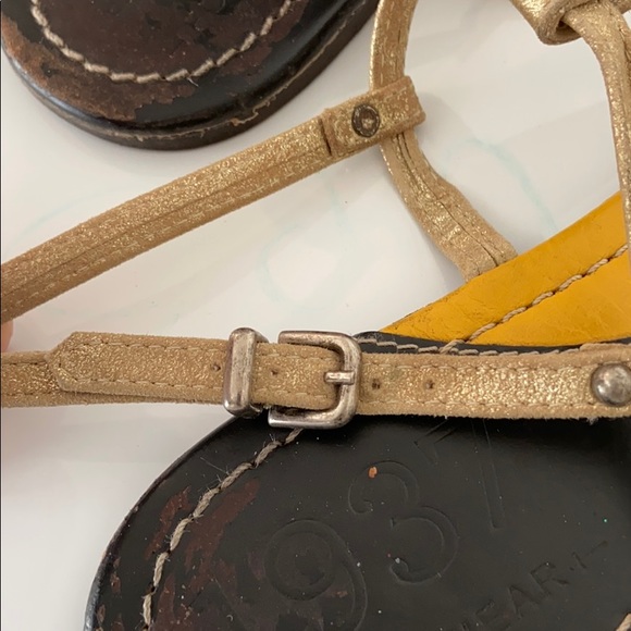 🍋Cute Matte Gold Leather Sandals - Picture 7 of 10